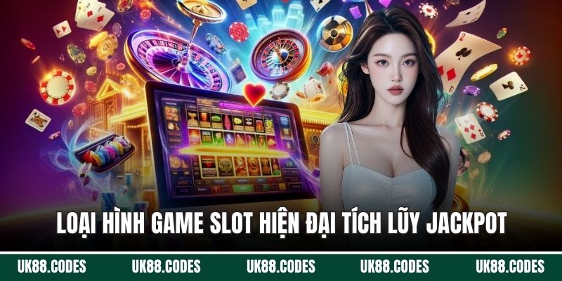 Loại hình game slot hiện đại tích lũy Jackpot